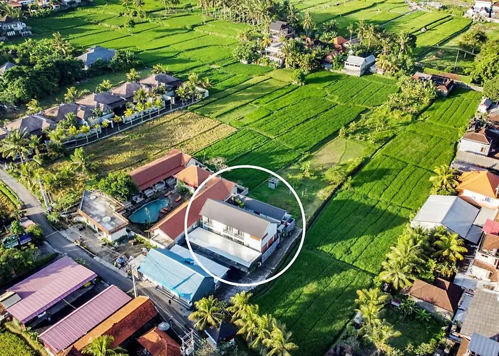 Pensión White Blue House 3 - Pvt Room, Shared Pool&kitchen Ubud